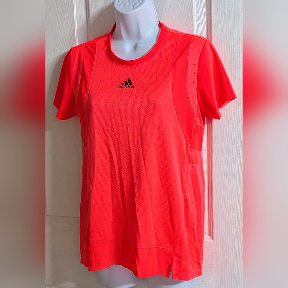 Adidas Women's  Heat Ready Vibrant Pink Tee Sz: M